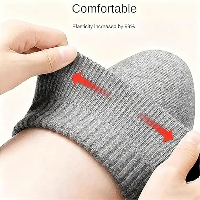[Australia] - Women Men Winter Warm Wool Cashmere Knee Brace Support Pads Thick Fleece Lined Knee Warmer Knee Sleeves Leg Guards Protector Long Thermal Knee Brace Wraps Leg Warmer Kneelet (Gray) Gray 