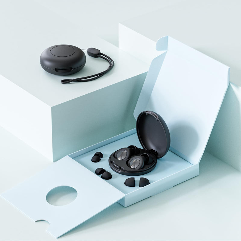 [Australia] - Ear Plugs for Sleeping Noise Cancelling, Perfect -30dB Reusable Hearing Protection EarPlugs in Flexible Silicone for Sleep, Focus, Noise Sensitivity - Black 
