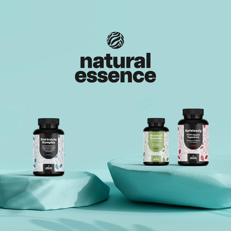 [Australia] - Electrolyte complex - 365 capsules - with chloride, potassium, calcium & magnesium, sodium - 920mg per capsule - electrolyte balance & muscle function - vegan and produced in Germany annual supply 