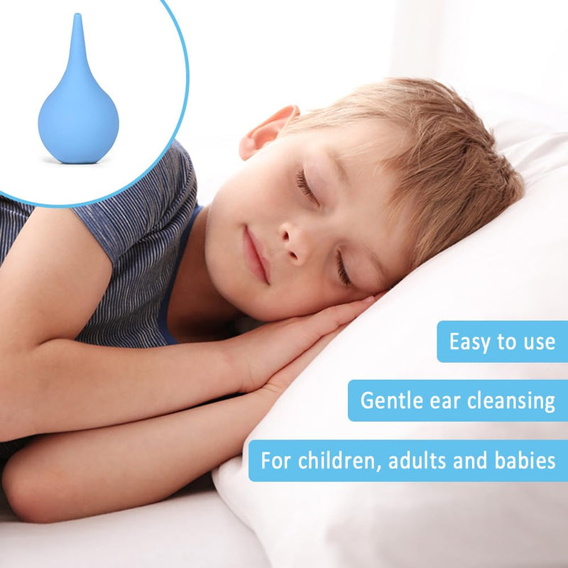 [Australia] - 3 Pack Hand Bulb Ear Syringes, Soft Reusable Rubber Suction Ear Bulb Syringe Ball, Baby Ear Cleaning Bulb, Ear Washing Squeeze Bulb for Kids, Adults, Pet (3 Sizes) 
