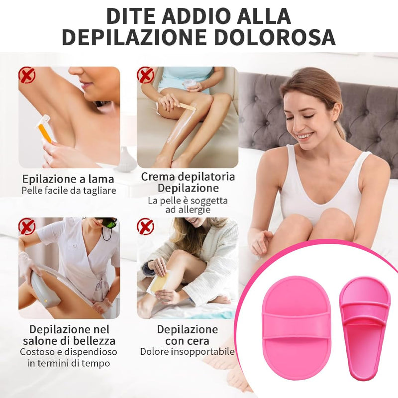 [Australia] - Hair removal pads, set of 10, beauty tool for removing small hairs with integrated peeling pads, smooth skin on legs, arms, face, upper lip 