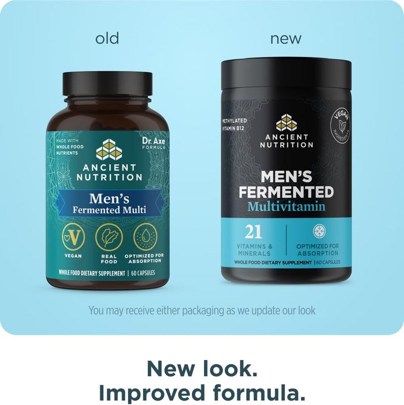 Ancient Nutrition Men's Fermented Methylated Multivitamin 60 Count