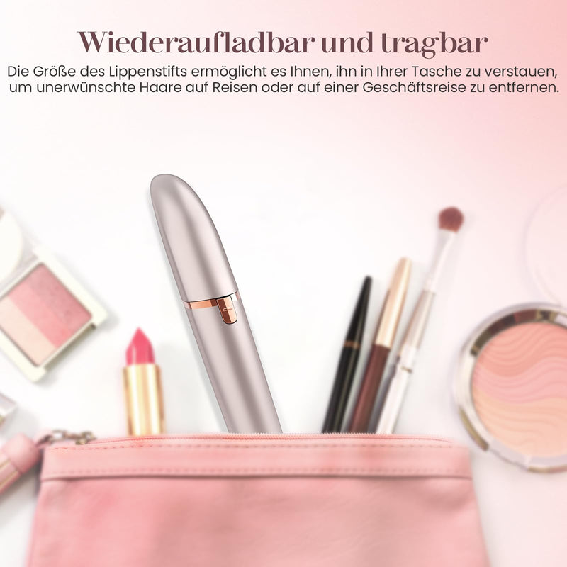 [Australia] - Eyebrow razor electric eyebrow trimmer women: electric eyebrow epilator precision eyebrow trimmer women, painless eyebrow hair remover for women rose golden 