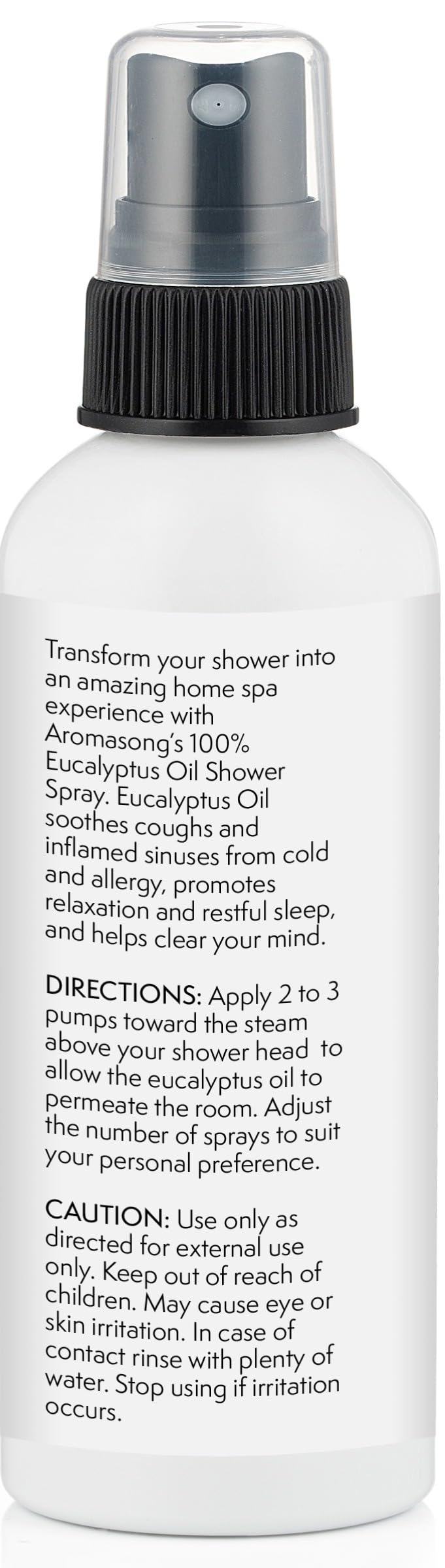 Aromasong Eucalyptus Shower Spray Aromatherapy (Pack of 2) – 100% Natural Eucalyptus Essential Oil Mist for Shower – Made in USA – Sinus Relief & Spa-Like Steam, 4 fl oz 4 Fl Oz (Pack of 2)