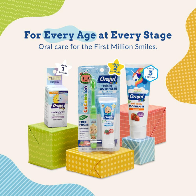 [Australia] - Orajel Baby Cooling Tablets for Teething with Vitamin D, 100 Quick Dissolve Tablets,White 