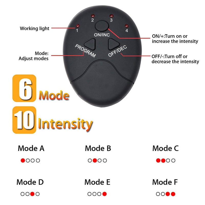 Abs Stimulator for Men Women, Portable Ab Stimulator Muscle Toner for Home Office Blue-02