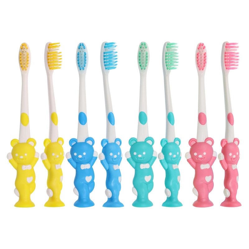 [Australia] - 60pcs Toddler Toothbrushes - Kids Manual Toothbrush, Individually Wrapped, Age 2+ Children, Boys & Girls (4 Colors) 060 pcs 