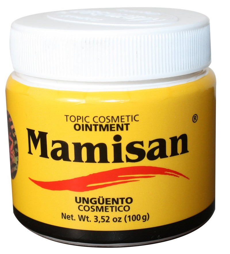 [Australia] - Unguento Mamisan 100 grams, Soybean oil, Petrolatum, Wax, Turpentine oil, Methyl Salicylate, Eucalyptus oil Fragrance, BHT, D&C Yellow no. 5. 