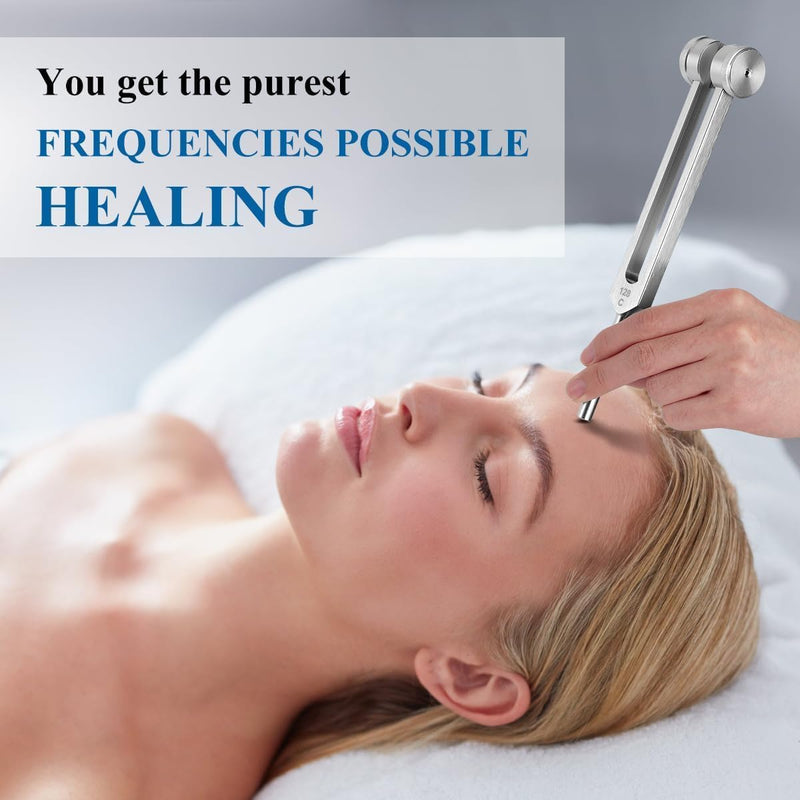 [Australia] - Weighted Tuning Forks for Healing Set (128Hz, 256Hz, 512Hz) ‚Äî Sound Therapy, Chakra Balancing, Stress Relief and Essential Yoga and Meditation 