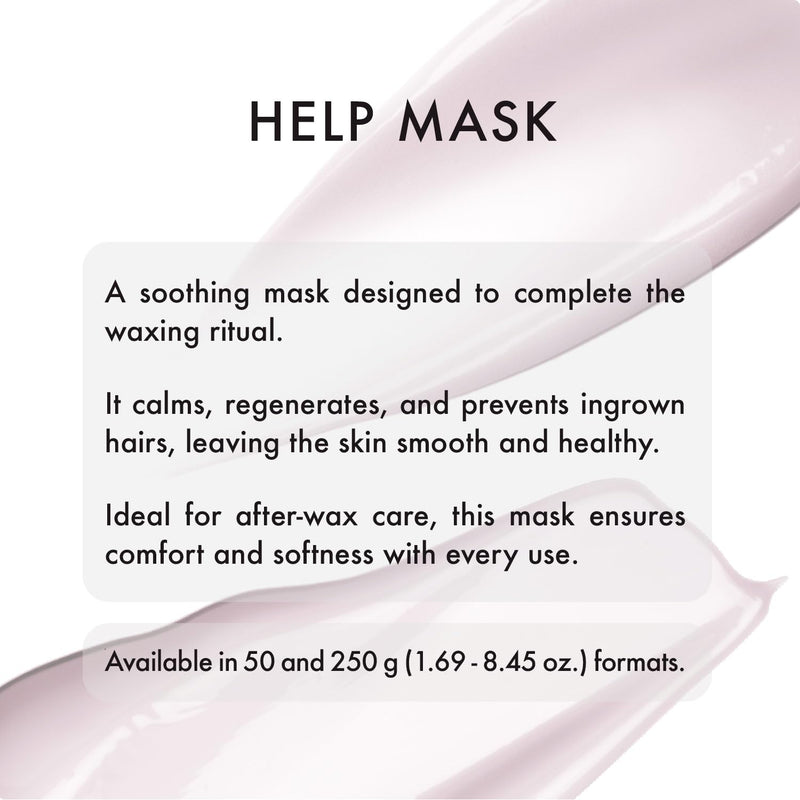 [Australia] - Italwax Help Line Help Mask 8.45oz (250g) – Leave-In Soothing Mask with Tea Tree Oil and Calamine – Calms and Protects Sensitive Skin After Waxing – For Professional and Home Use 8.45 Ounce (Pack of 1) 