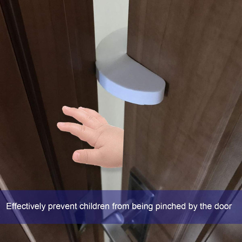[Australia] - Door Pinch Guard （6 Pack） Baby Door Slam Stopper, Soft Foam Door Stopper. Prevents Finger Pinch Injuries, Slamming Doors, and Child or Pet from Getting Locked in Room 