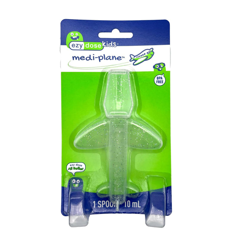 [Australia] - EZY DOSE Kids Medi-Plane Spoon, 10mL, Precise and Accurate Medicine Dosing Spoon for Liquid Medications, BPA-Free, Pediatric Measuring Tool, Travel-Friendly, Ideal for Syrups, Vitamins, Supplements 