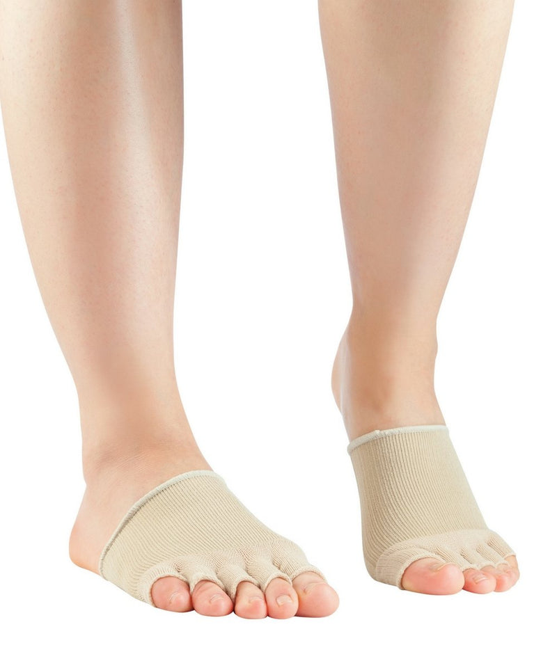 [Australia] - Knitido Dr. Foot Hallux-Valgus toes, booties to support bunions, open toes 35-40 beige (007) 