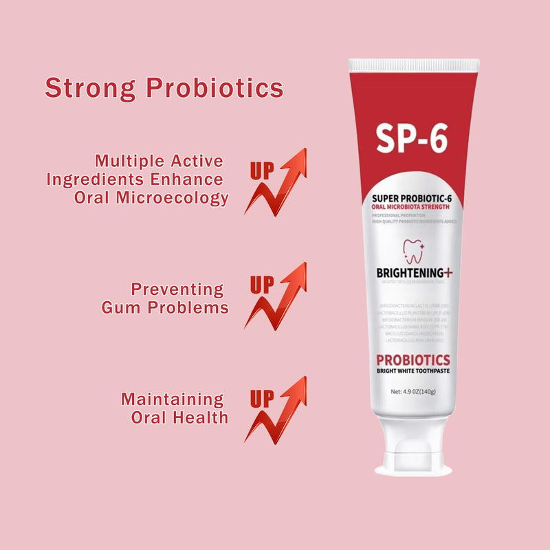 [Australia] - 2Pcs SP-6 Probiotic Whitening Toothpaste, Enhanced Formula with 6 Natural Probiotics for Teeth Whitening, Gum Health, Enamel-Safe, Fresh Breath 
