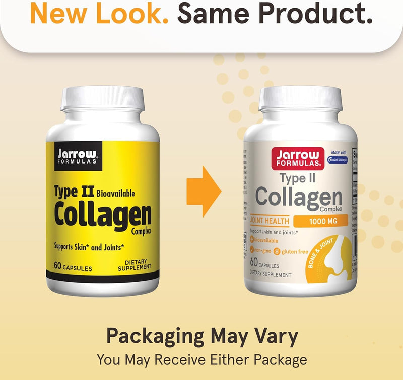Type II Collagen Complex 1000 mg Supplements, Supports Skin and Joint Health, 60 Capsules, 30 Day Supply