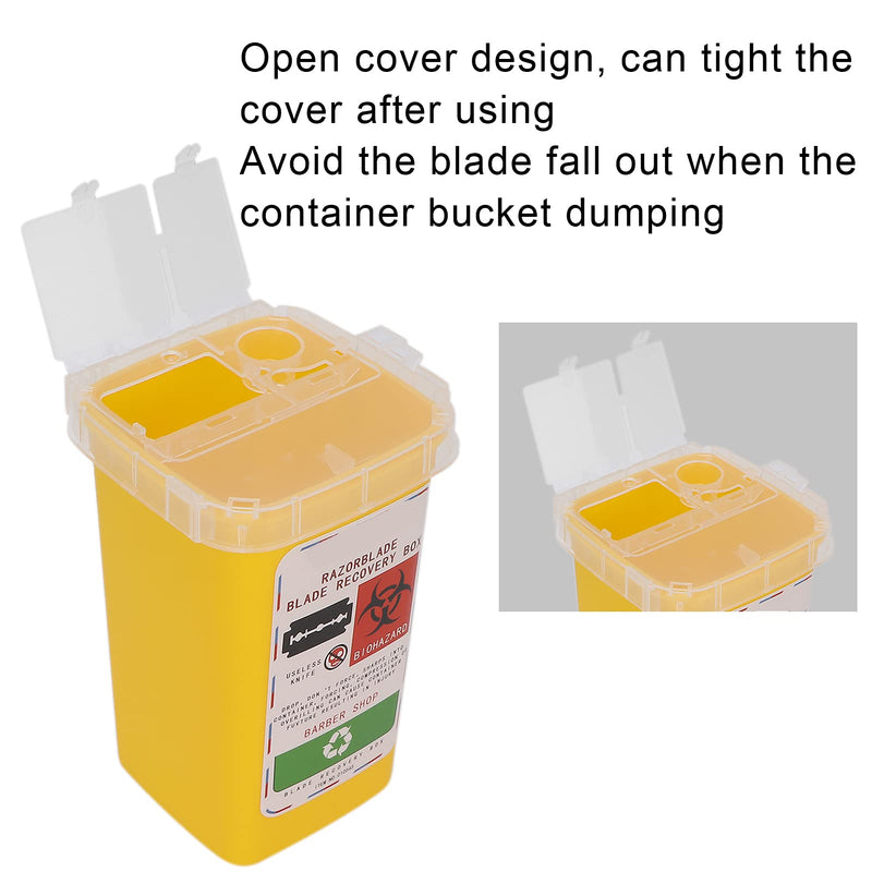 [Australia] - CHICIRIS Blade Disposal Box, Disposal Blade Container, Blade Container for Beauty and Personal Care (Yellow) 