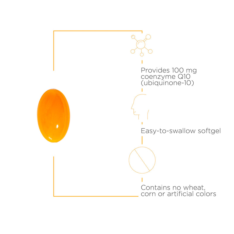 [Australia] - Integrative Therapeutics - CoQ10 (100mg) Coenzyme Q10 (Ubiquinone) Supplement - Supports Cardiovascular & Brain Health* - 60 Softgels 