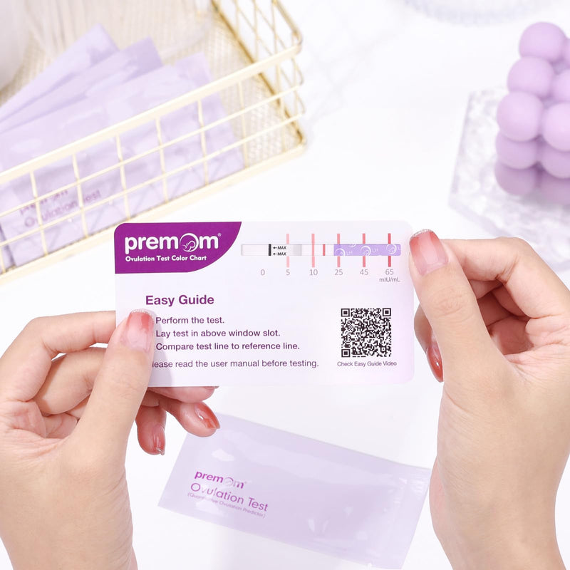 [Australia] - Premom Quantitative Ovulation Test Strips, Ovulation Predictor Kit with Smart Digital Ovulation Reader APP, Numerical Ovulation Tests, 20 LH Test 1 Count (Pack of 20) 