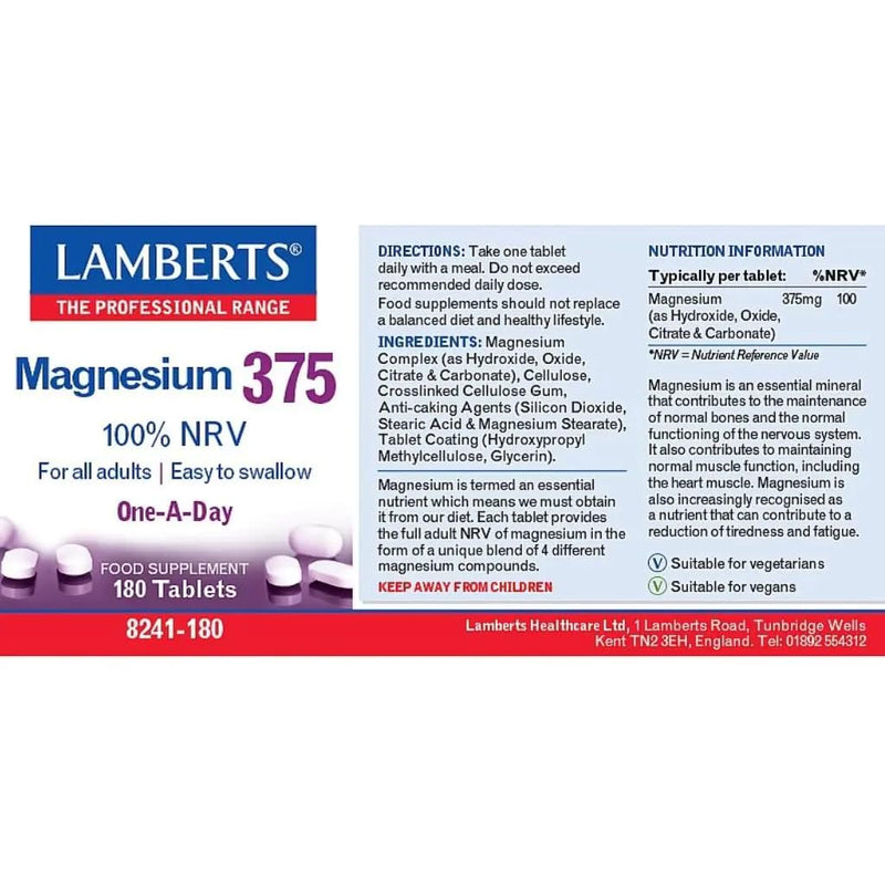Magnesium 375 180 capsules