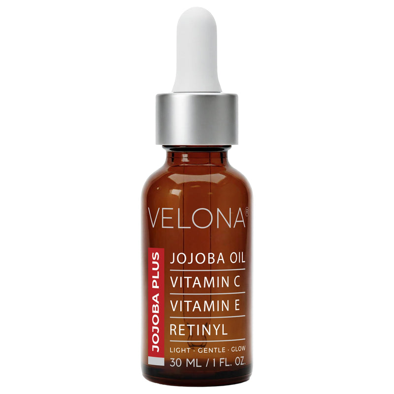 velona Jojoba Plus Face Oil - 1 Fl Oz | Jojoba oil, Vitamin C, Vitamin E, Retinyl | Lightweight Hydrating Serum | Moisturizing Skin | Glow & Balance