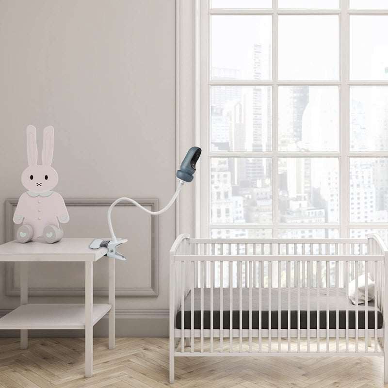 [Australia] - Baby Monitor Mount for Owlet Cam 2, Owlet Cam Smart Baby Monitor,Owlet Duo and Arlo Cameras, Owlet Camera Stand(15.7in Gooseneck Clip) Gooseneck shape clip 