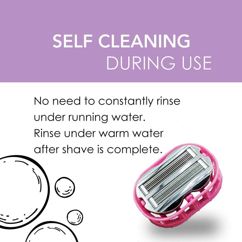 [Australia] - Premium Omnishaver with Pink Travel Case - The Fastest Way to Shave Head, Legs, Arms, Body, an Alternative to Disposable Shaving Razors Self Cleans & Strops During Use | Bald Head Shaver for Women 