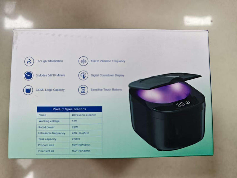 [Australia] - Ultrasonic Retainer Cleaner Machine - 45kHz for Dentures, Mouth Guards, Aligners, Dental Trays White 