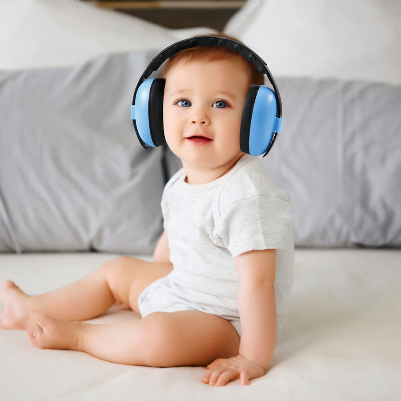 [Australia] - PandaEar Baby Ear Protection Noise Cancelling HeadPhones Ages 0-3 Years | Infant Hearing Protection Earmuffs -Blue Blue 