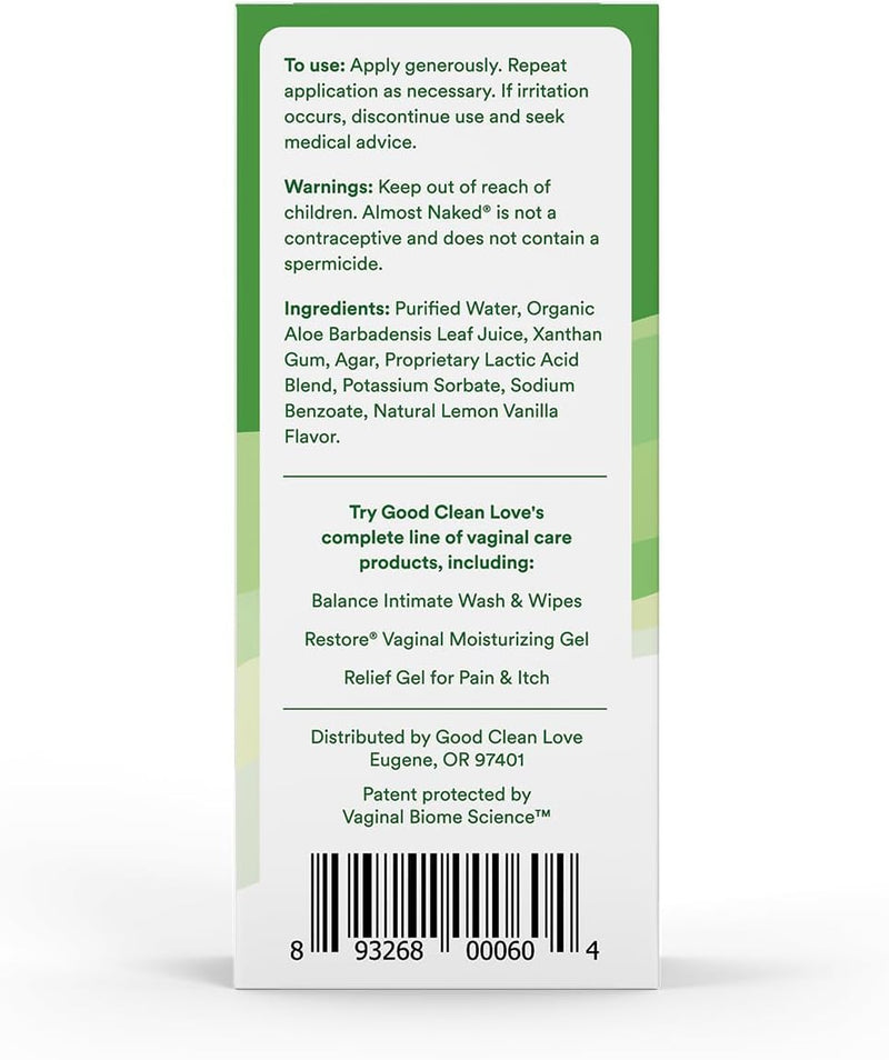 Good Clean Love BioNude Ultra Sensitive Personal Lubricant, Water-Based & Hypoallergenic Lube, Unscented Intimate Wellness Gel for Men & Women, 3 Oz 3 Fl Oz (Pack of 1)
