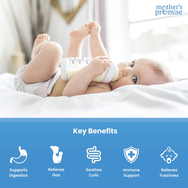 [Australia] - USDA Organic Baby Probiotic Drops for Infants | Helps with Colic, Reflux, Gas & Constipation Relief | Digestion & Immune Support for Newborns + | Ages 0-24 Months, Liquid Probiotics for Babies 