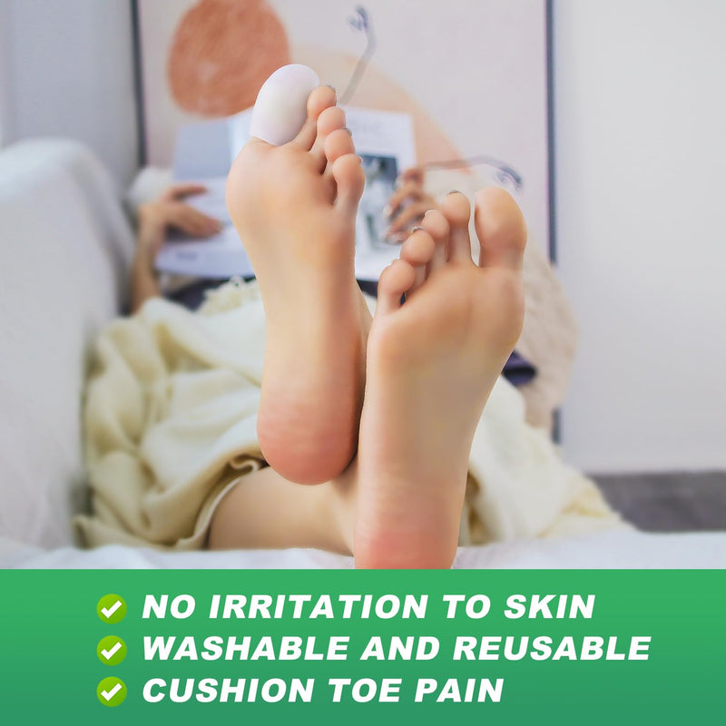[Australia] - Niupiour Silicone Big Toe Protectors for Women and Men, 14 Pieces of Gel Toe Covers for Missing or Ingrown Toenails, Toe Caps and Sleeves for Shoes, Protect Toe from Rubbing and Friction 