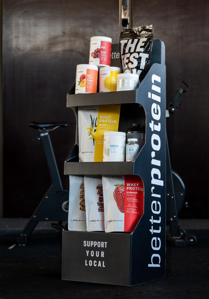[Australia] - L-Glutamine - Neutral - Made in Germany - BetterProtein® - 100% pure high-dose amino acid for building muscle and losing weight Vegan & Natural - 500g can 