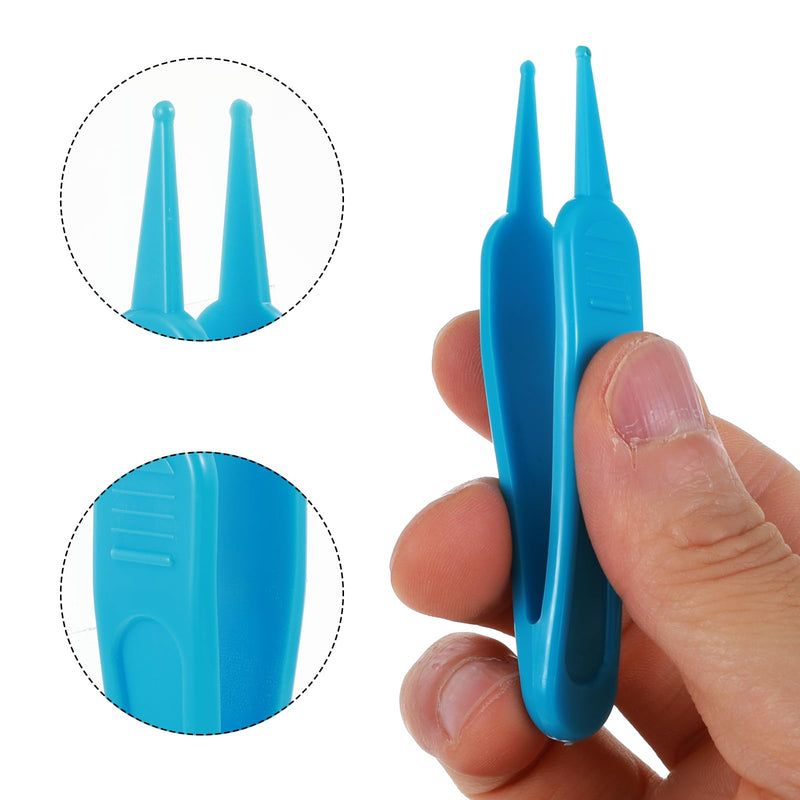 [Australia] - 5 Pcs Nose Cleaning Tweezers, 5 Colors Baby Booger Picker with Round Head Effective Nose Picker Baby Ear Noses Navel Cleaner Clip for Babys Care 