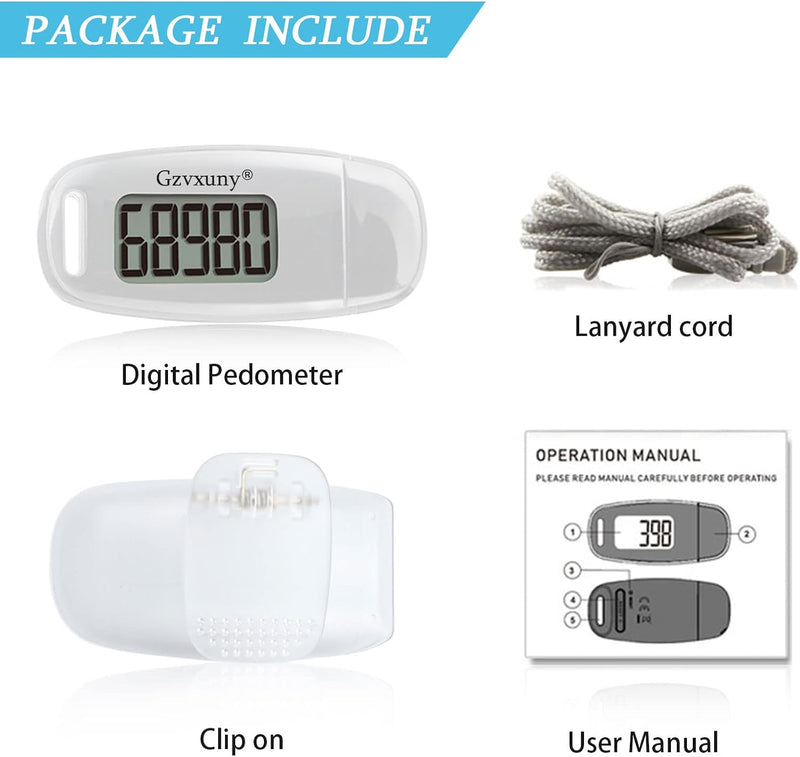 [Australia] - USB Charge Walking 3D Pedometer with Clip and Lanyard, Simple Step Counter with Rechargeable Battery, Accurate Fitness Tracker, Digital Daily Target Monitor with Large Luminous LCD Display for Whole Family Pink 