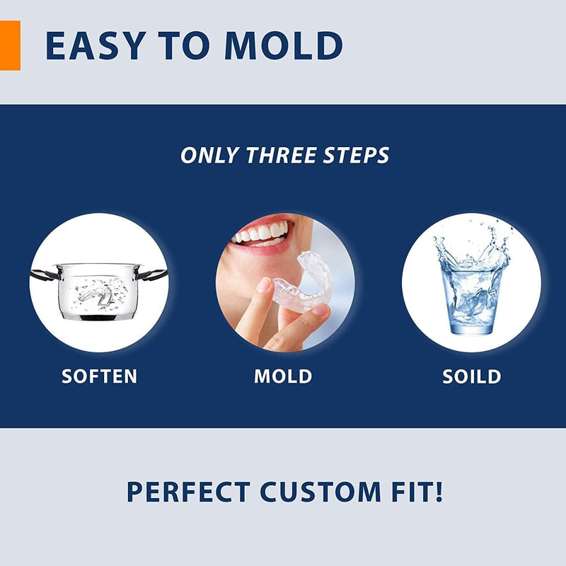 [Australia] - Mouth Guards for Teeth Grinding at Night: Moldable Custom Dental Guard for Sleeping - Nighttime Protection for Teeth 8 Packs 