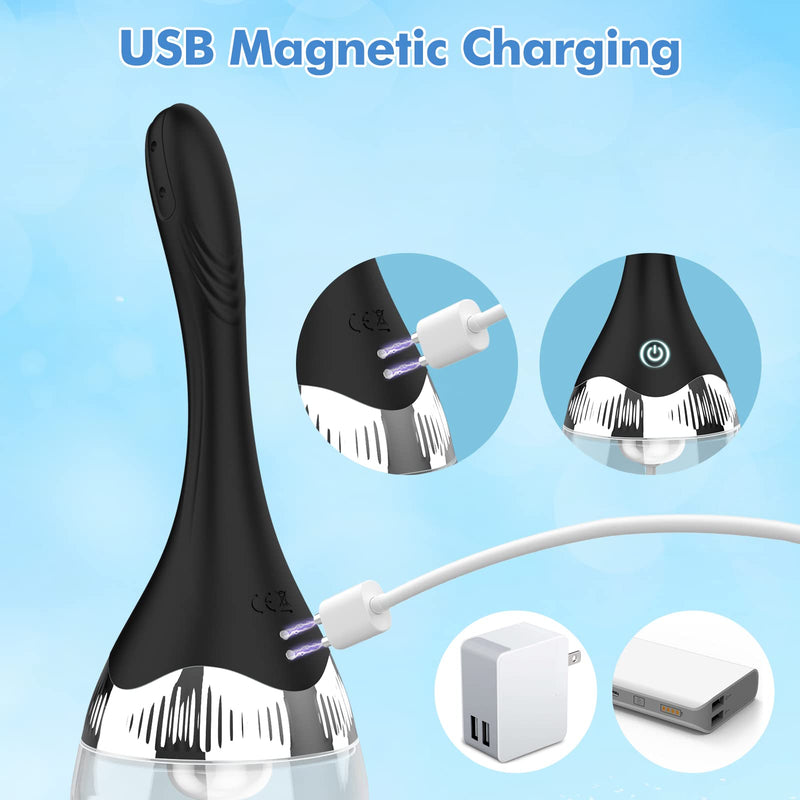 [Australia] - Automatic Electric Enema Bulb with 3 Speeds, Silicone Enema Anal Douche Cleaner for Men Women Colon Cleansing, Remote Control Reusable Enema Kit Cleaner Anti-Backflow Douche for Easy Cleaning 15oz 
