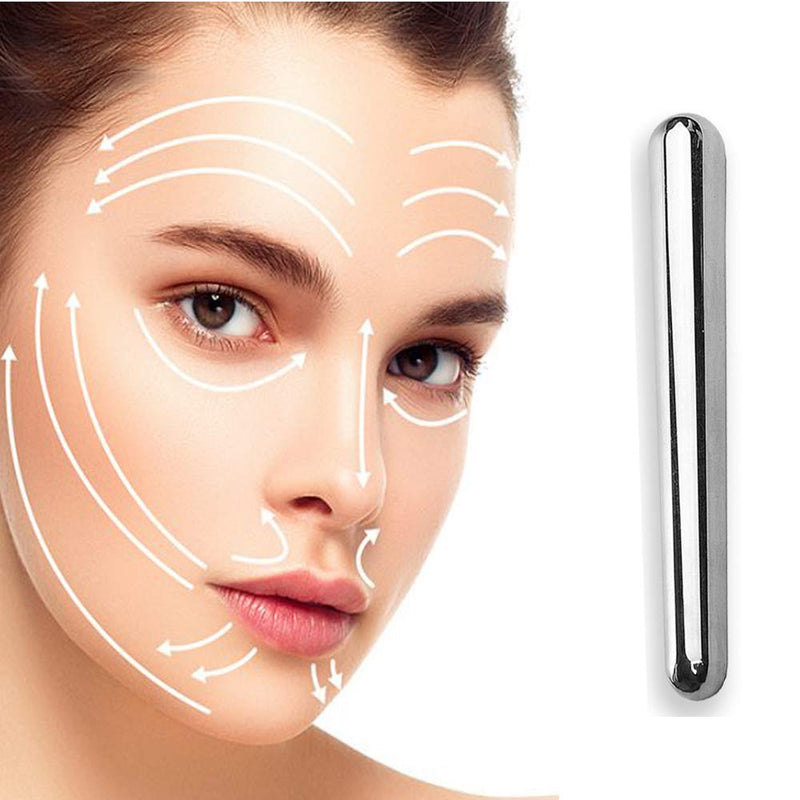 Stainless Steel Face Massage Therapy Stick-Guasha Massage Wand-Acupressure Massage Tools for Deep Tissue,Soft Tissue Myofascial Release Relief Pain (1) 5.9 Inch (Pack of 1)