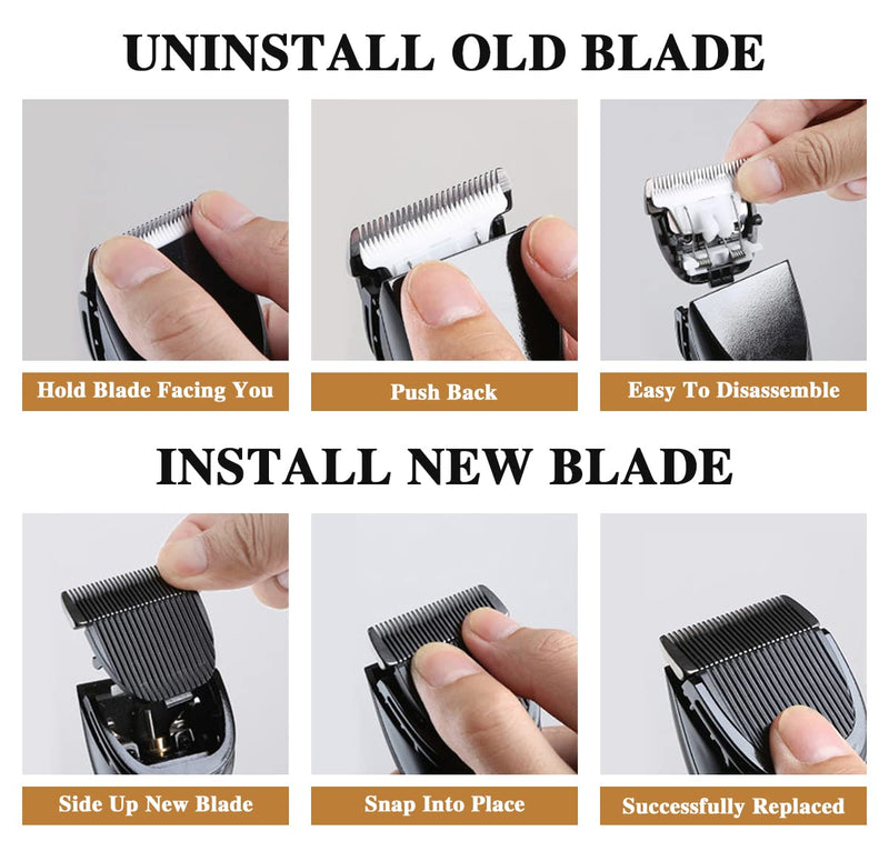 [Australia] - 2 Pack Replacement Blade for Manscaped The Lawn Mower Electric Groin Hair Trimmer Blade, Hygienic Snap-In Replacement Blades Compatible with Manscaped Lawn Mower 4.0 3.0 2.0 Replaceable Blade, Black 