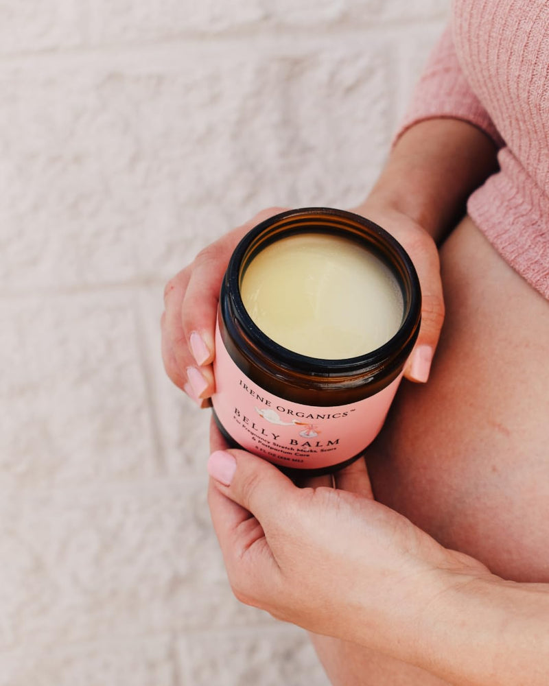 [Australia] - Organic Belly Butter for Pregnancy Stretch Mark Prevention and Treatment by Irene Organics - Award Winning Anti Stretch Mark Tummy Balm For Pregnancy and Postpartum 4oz - Hydrating Bump Cream 4 Fl Oz (Pack of 1) 