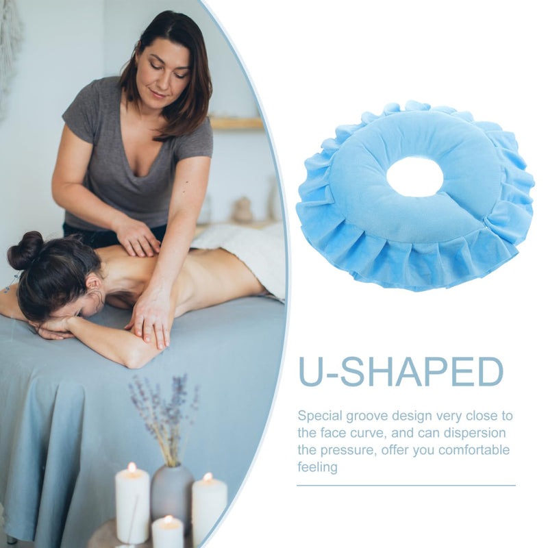 [Australia] - U-Shaped Pillow for Massage Table Face Cradle Cushion Spa and Beauty Salon Massage Pillow for Neck Support and Facial Comfort Removable and Easy Clean 