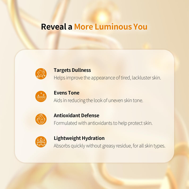 Glutathione Vitamin Concentrated Serum - Fade Acne Scars & Dark Spots, Brightening Face Serum with Niacinamide