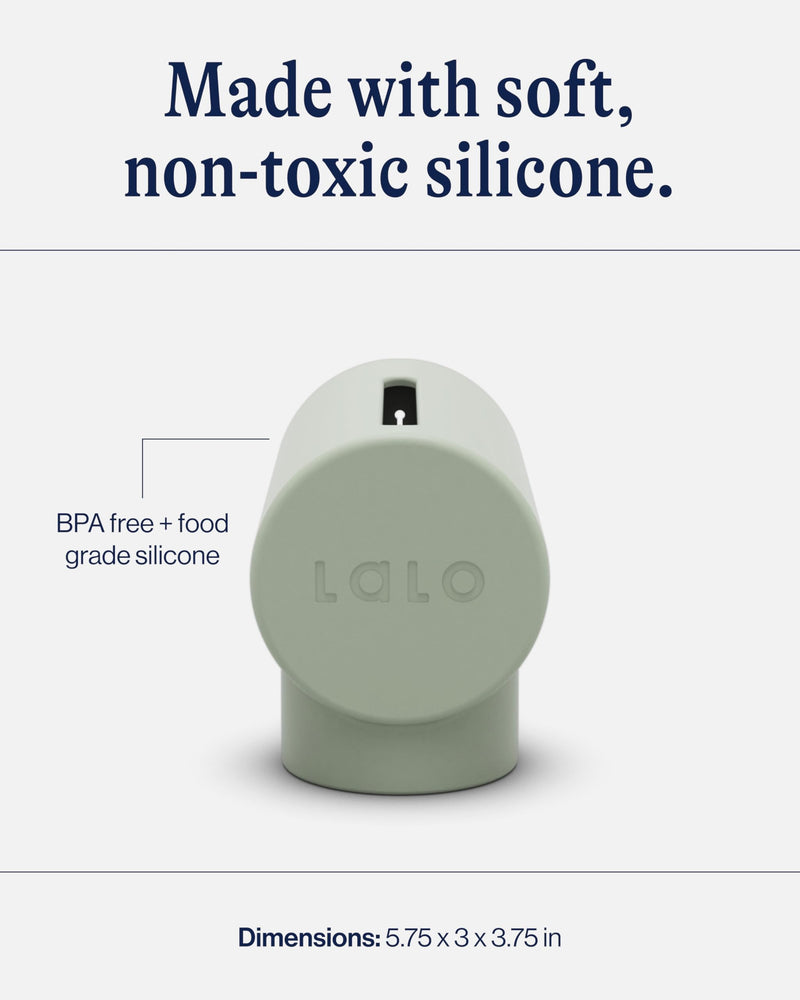 [Australia] - Lalo Spout Cover – BPA-Free Silicone Bath Spout Safety Cover for Babies & Toddler, Fits Most Faucets, Soft & Durable Silicone Bathtub Faucet Cover, Easy to Clean - Sage 