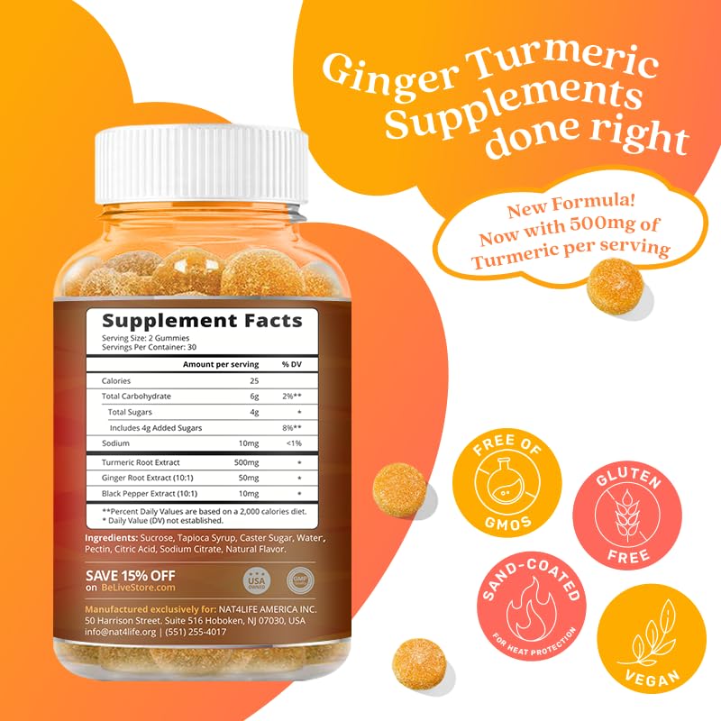 BeLive Iron and Turmeric for Blood Oxygen, Energy, Immune Support, Healthy Skin, and Mobility Support