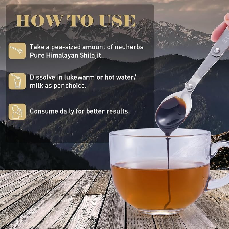 [Australia] - Himalaya Shilajit Original - Organic Shilajit resin from the Himalayas, rich in over 85 trace elements & fulvic acid, 600 mg for concentration, energy & immunity, 50 grams 