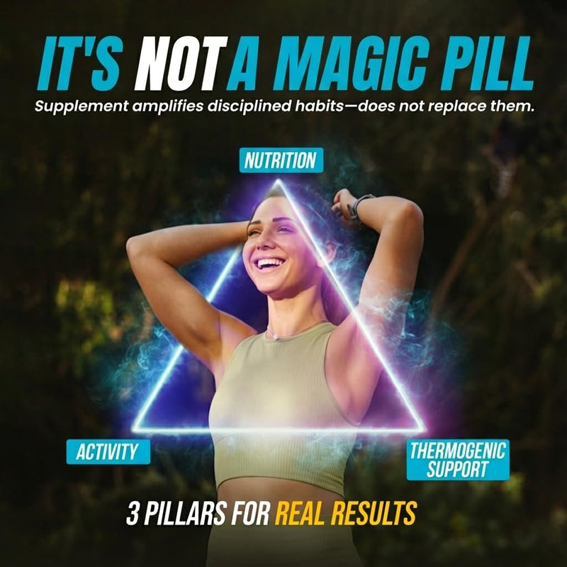 Fat Burner Weight Loss Diet Pills for Women & Men with GLP-1 Support 30 Count (Pack of 1)