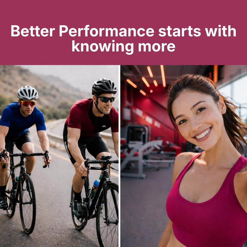Performance+ Saliva Test Kit – Nitric Oxide, pH & Uric Acid 3-in-1 At-Home Wellness Test, AI Reports + Mobile App Results in Under a Minute, No Blood, 16 Tests Performance+/Nitric Oxide Test-16 tests