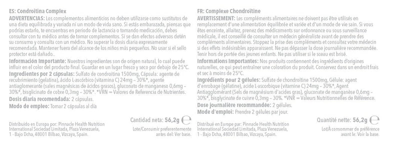 Chondroitin Complex with Vitamin C, Copper & Manganese | Advanced Bones, Joint & Immune Support | 60 Capsules | UK-Made & GMP Certified
