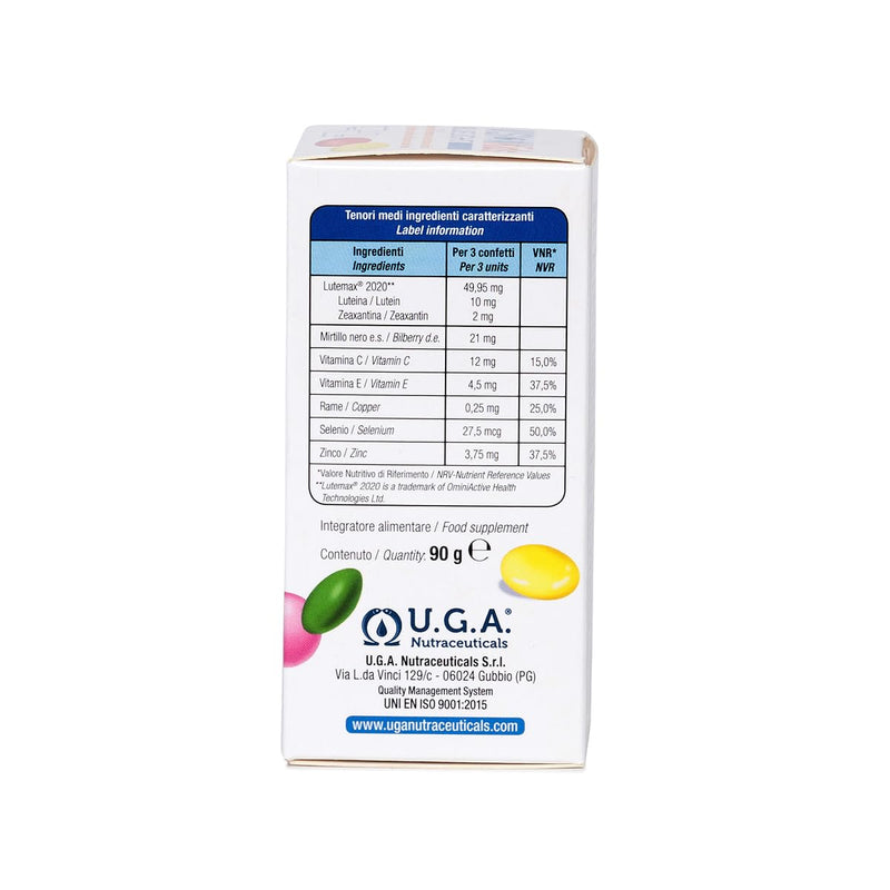 [Australia] - VISION Kids BLUE LIGHT - Protection against blue light from tablets, PCs and smartphones - Zinc, vitamins C and E - Lutein and zeaxanthin - For children - 90 chocolate flavored candies 