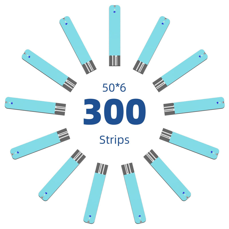 Metene TD-4116 Blood Glucose Test Strips, 300 Count Test Strips for Diabetes, Use with metene TD-4116 and metene S Blood Glucose Monitor Only(No Monitor) 1 Count (Pack of 300)