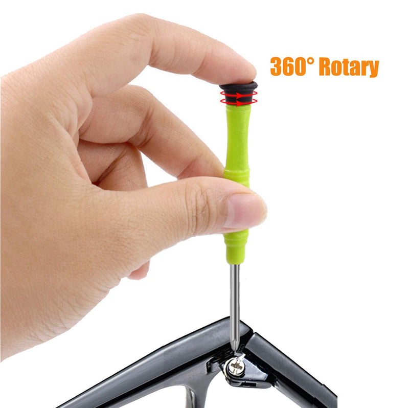 [Australia] - Eyeglasses Repair Kit, Sunglasses Repair Kit with Precision Screwdrivers, Nose Pads, Screws, Tweezer, Cleaning Cloth for Glasses, Sunglass, Watch Clock Spectacle Repair 